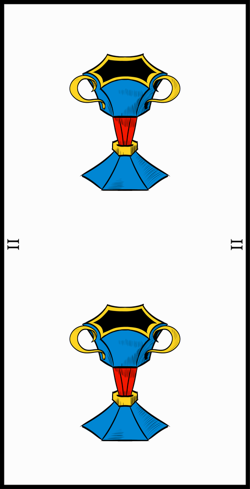 6 de coupes à l'endroit